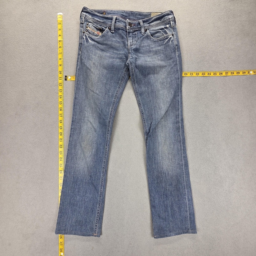 Diesel Jeans Womens 26x34 Blue Lowky Regular Straight Altered Hem 008BL